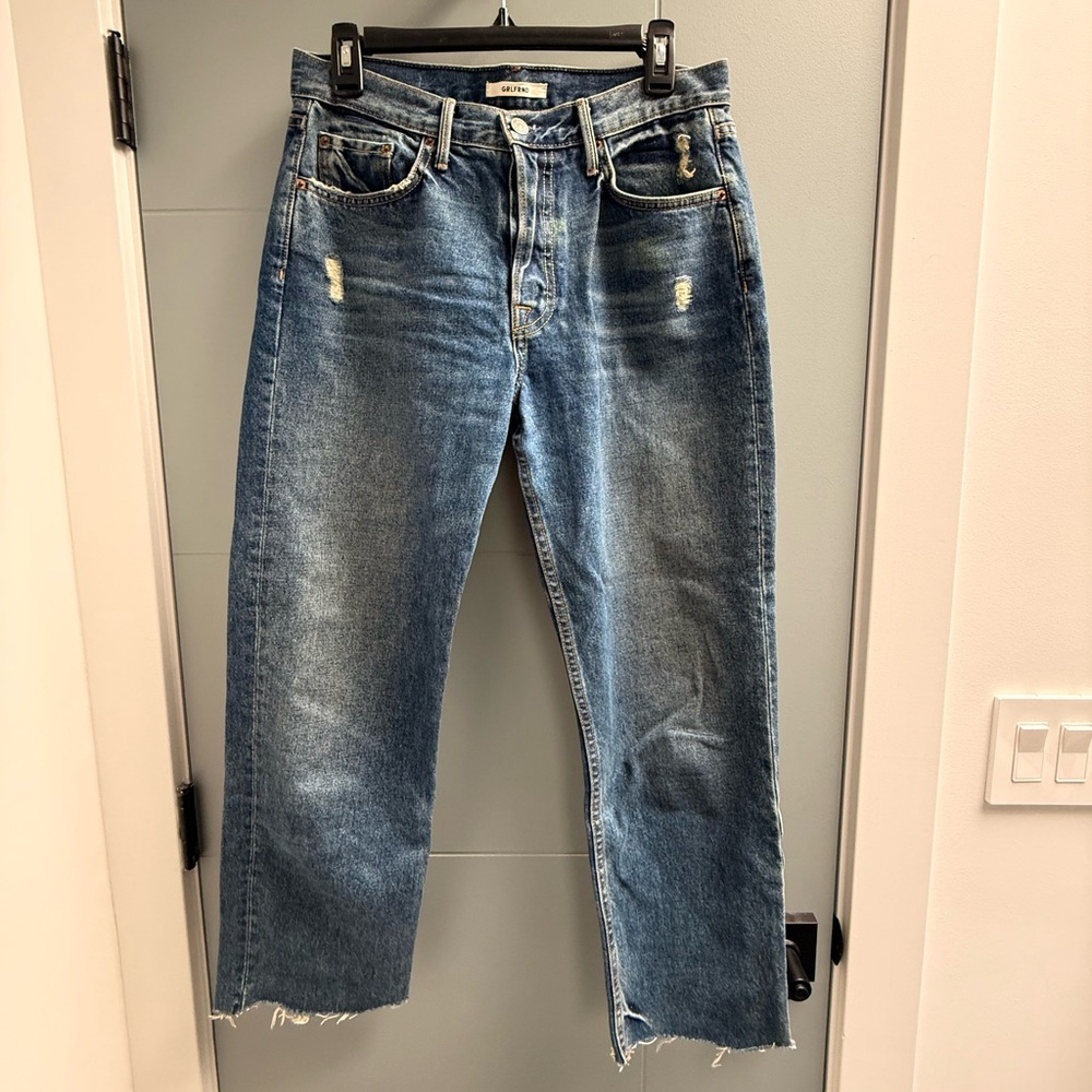 GRLFRND Helena Raw Hem Jeans